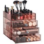 Pink Acrylic Cosmetic Makeup Organizer Stand by Beautify - Best Makeup Organizer