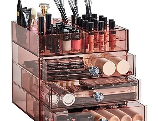 Pink Acrylic Cosmetic Makeup Organizer Stand by Beautify - Best Makeup Organizer