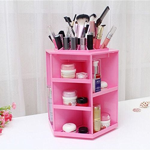 Rotating Acrylic Makeup Organizer by ECVISION - Best Makeup Organizer