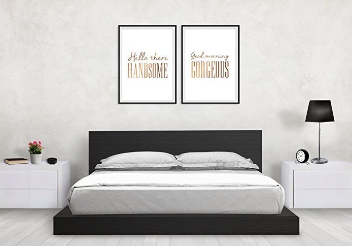 Poster Set Good morning gorgeous hello handsome - Best valentines day gifts for her 2017