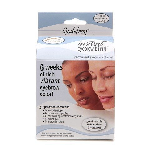 Godefroy Instant Eyebrow Tint Permanent Eyebrow Color Kit - Best Eyebrow Tinting Kit