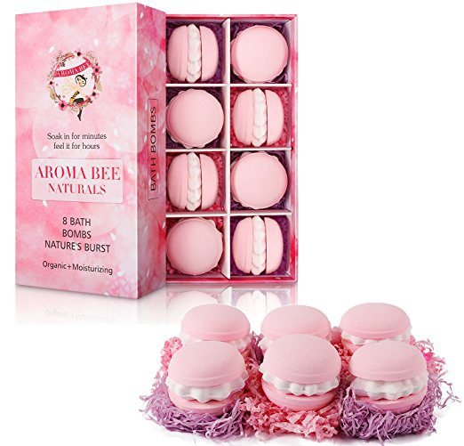 8 Bath Bombs Gift Set by Aroma Bee 