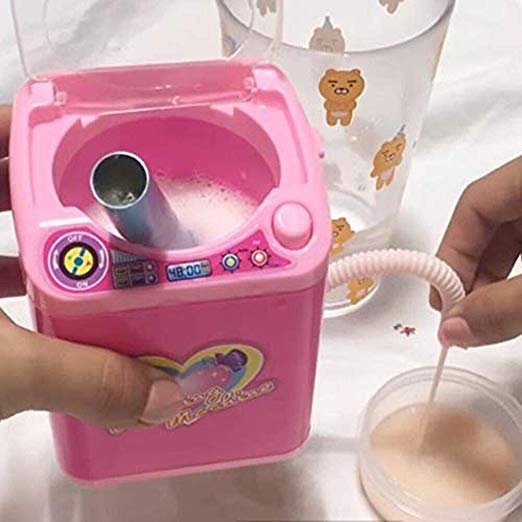 mini beauty blender washing machine with brushes