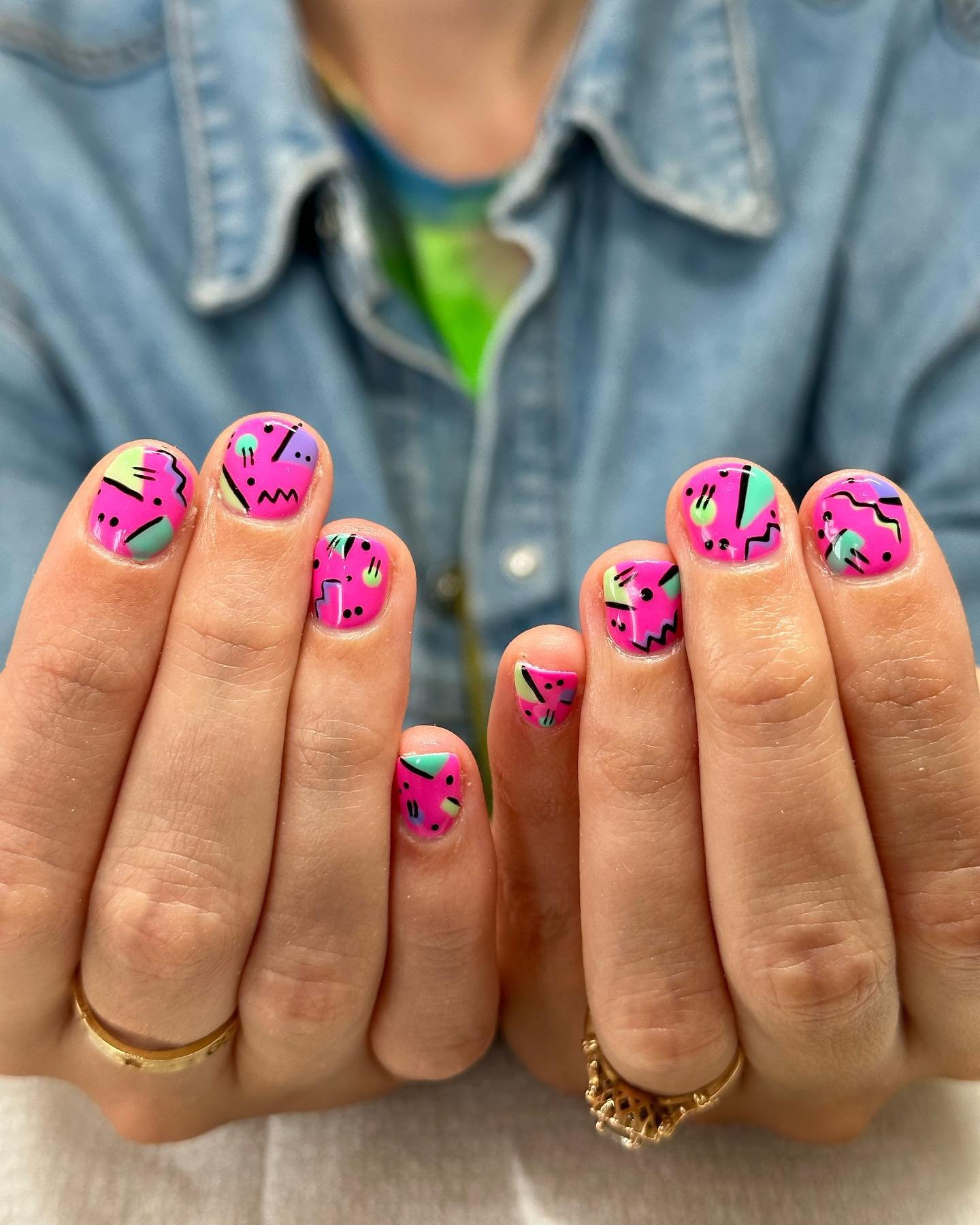 12 - Picture of Summer Short Nails Inspo