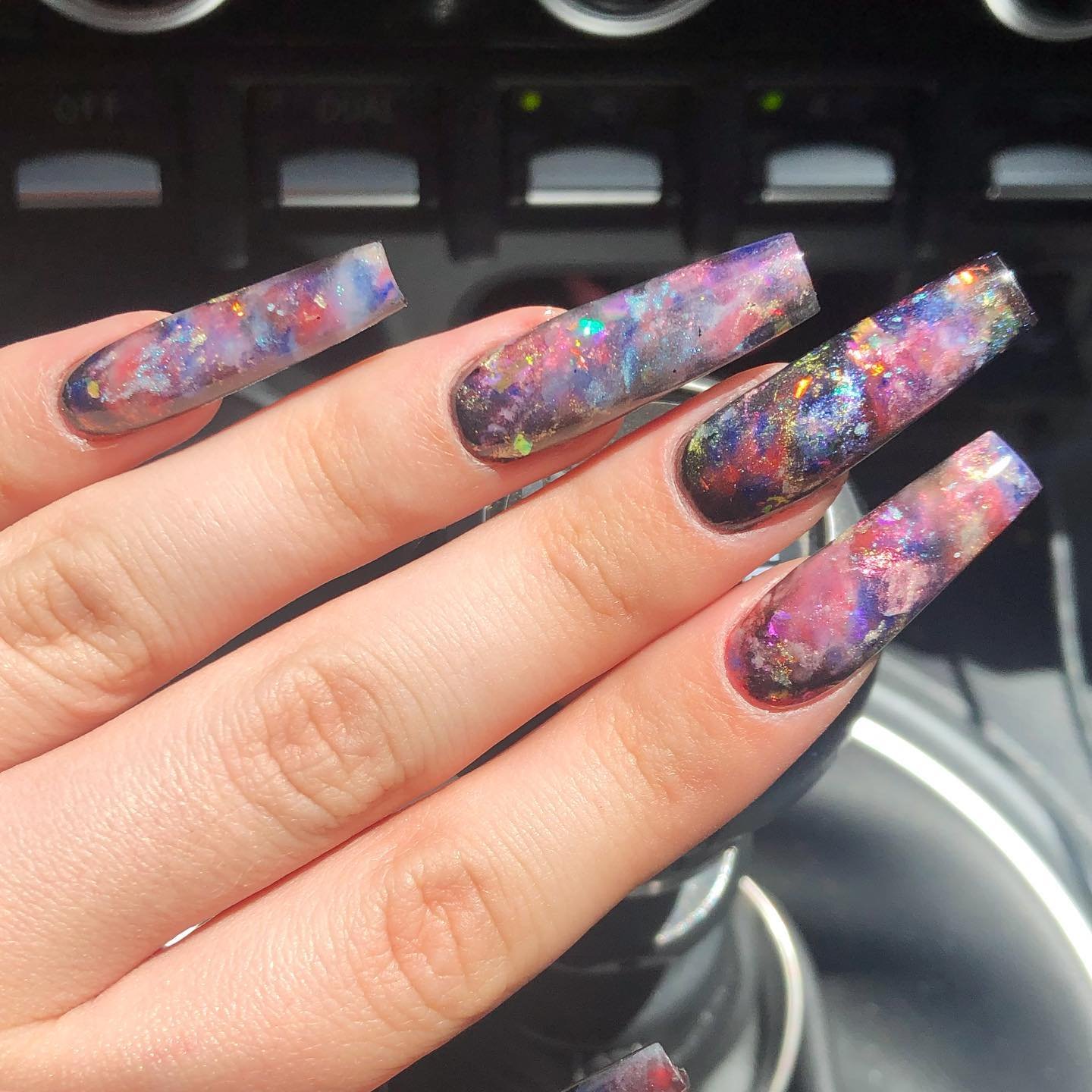 16 - Picture of Galaxy Nails