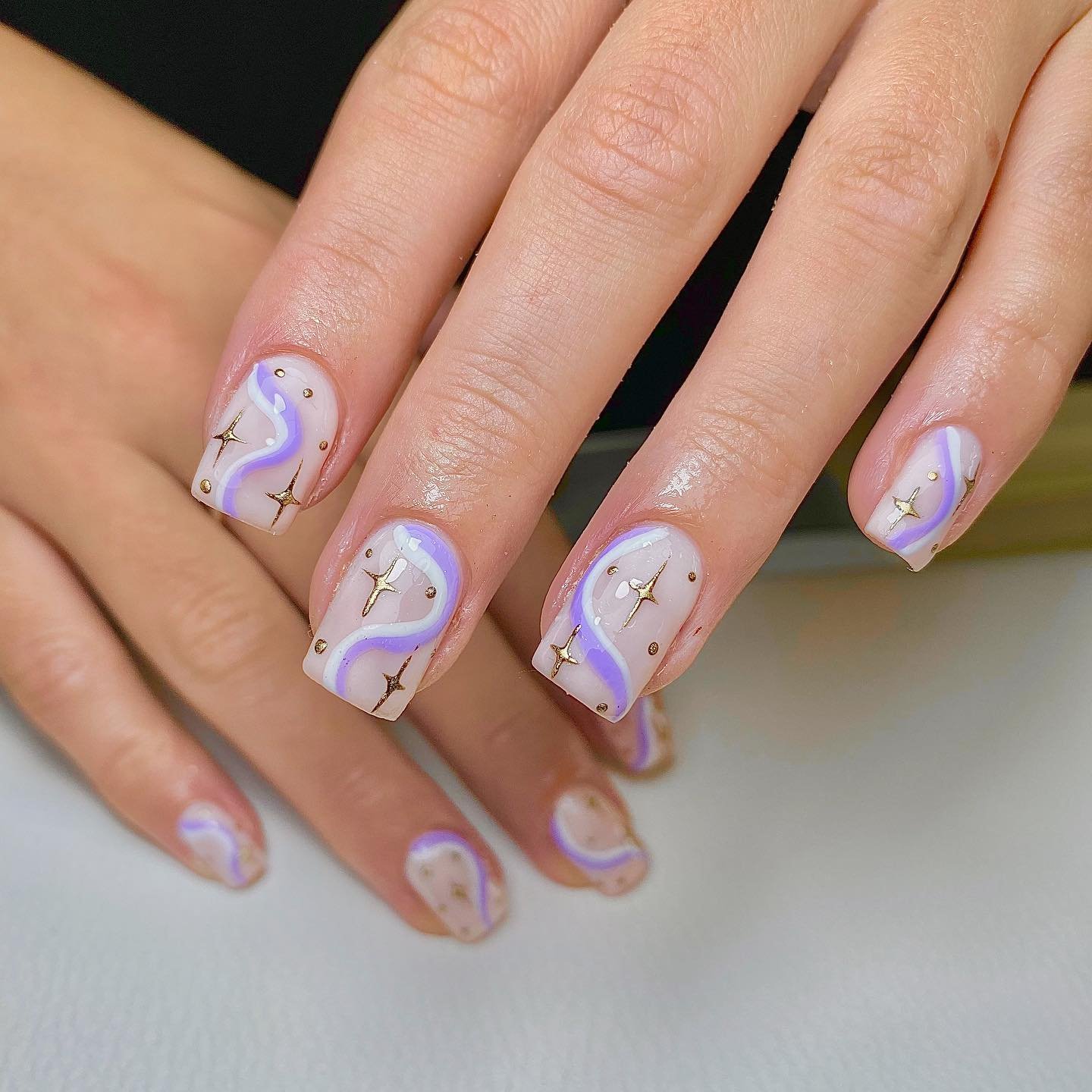 19 - Picture of Galaxy Nails