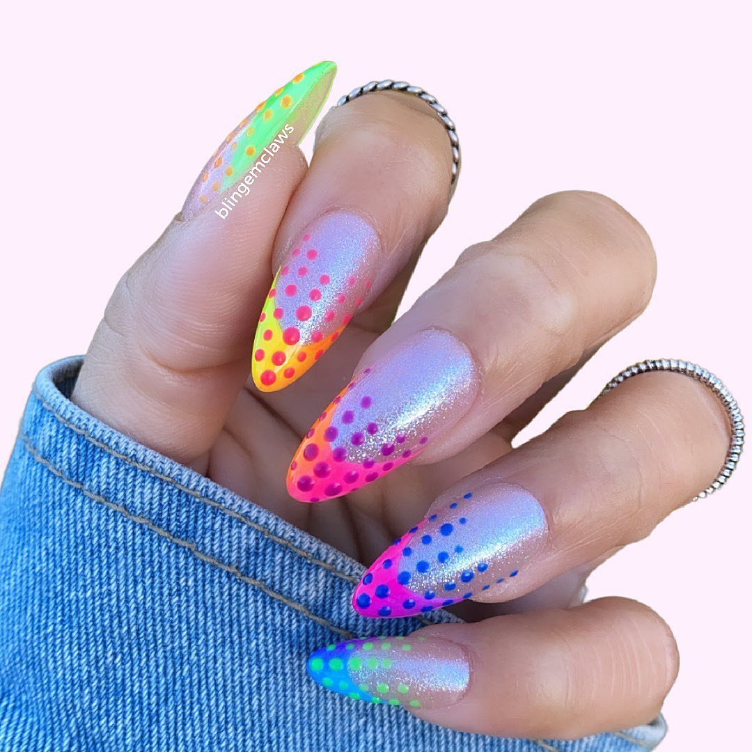 20 - Picture of Cyber Dot Nails