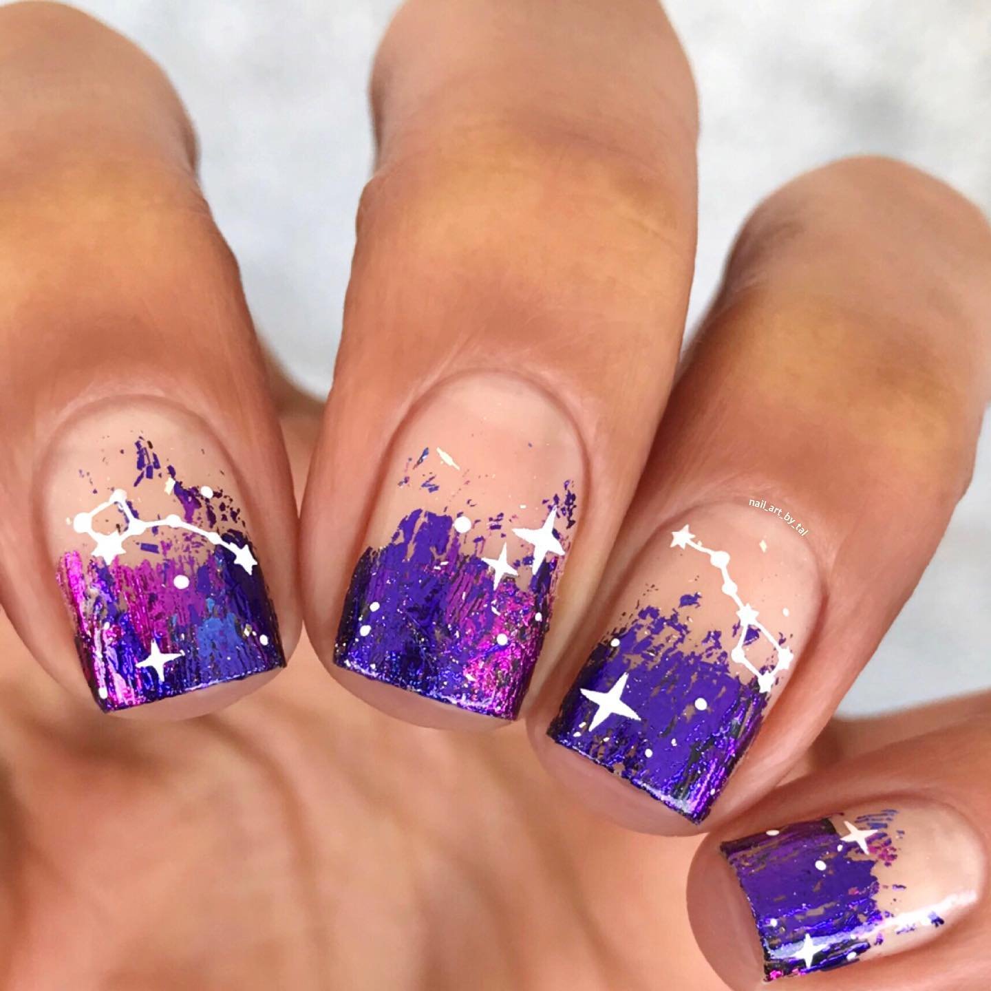 24 - Picture of Galaxy Nails