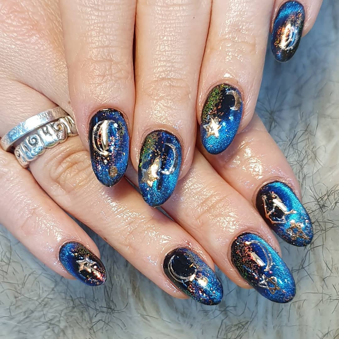 3 - Picture of Galaxy Nails