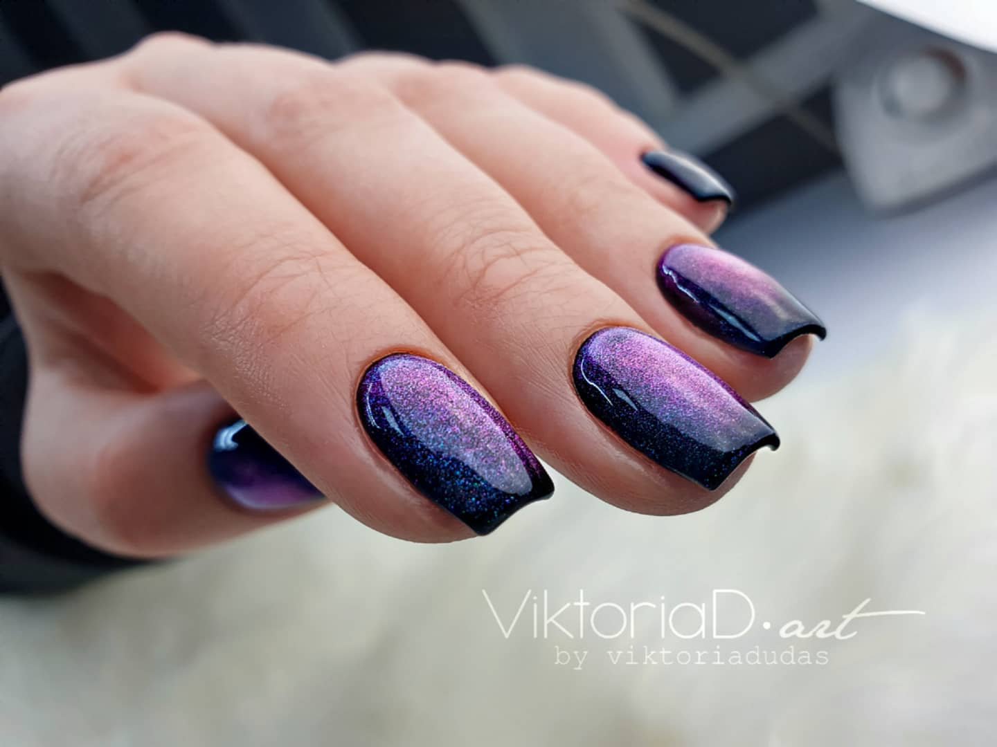 32 - Picture of Galaxy Nails