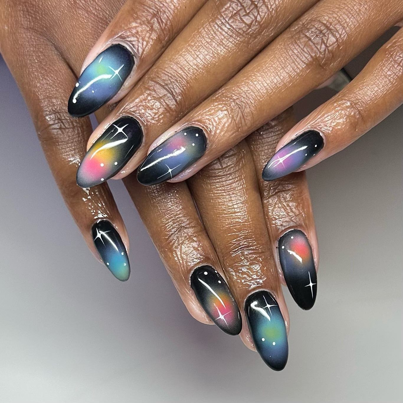 33 - Picture of Galaxy Nails