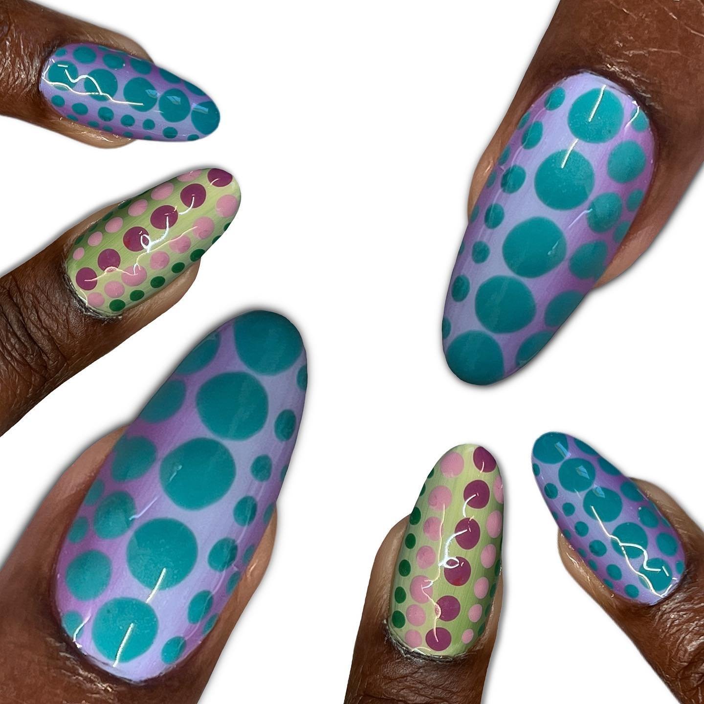 5 - Picture of Cyber Dot Nails