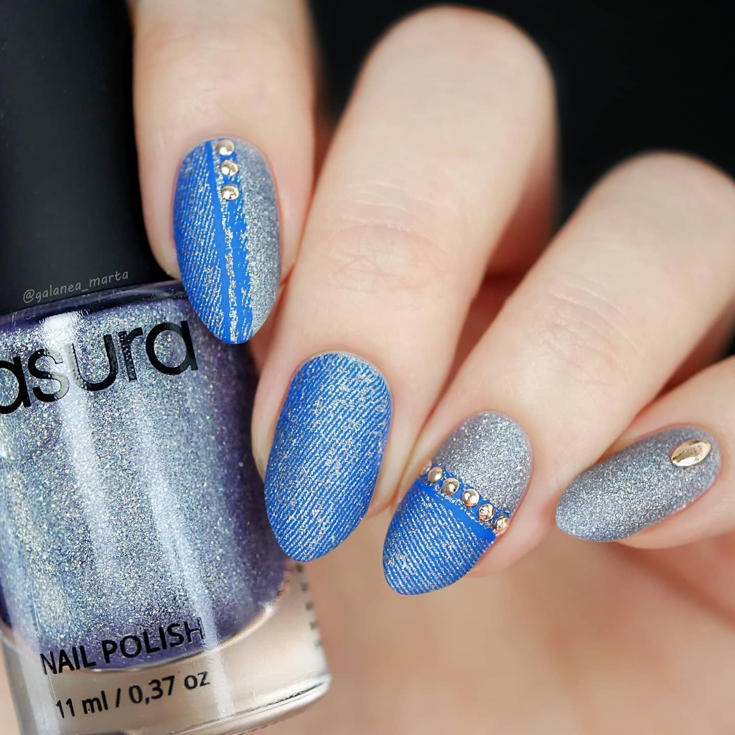 5 - Picture of Denim Nails