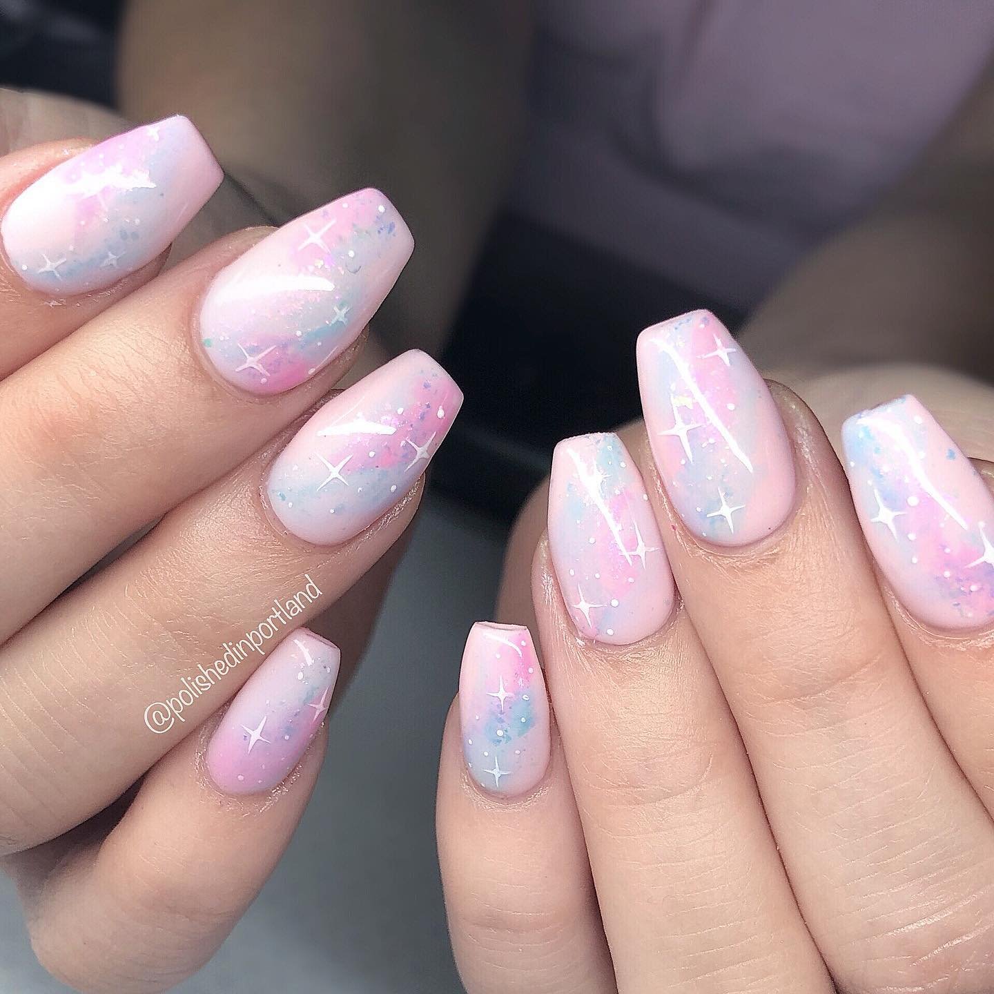 5 - Picture of Galaxy Nails