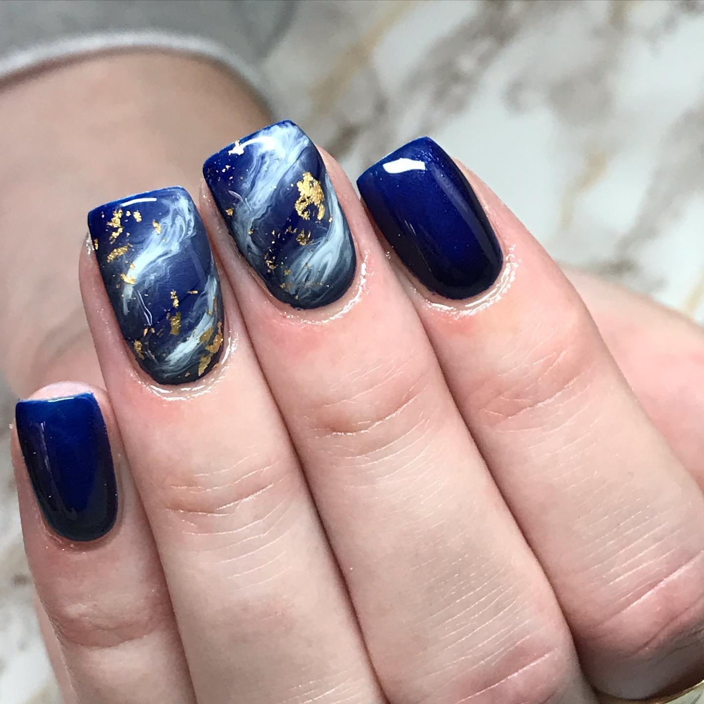 6 - Picture of Galaxy Nails