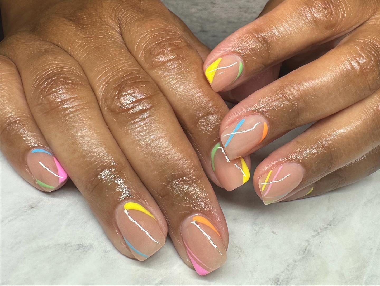 7 - Picture of Summer Short Nails Inspo