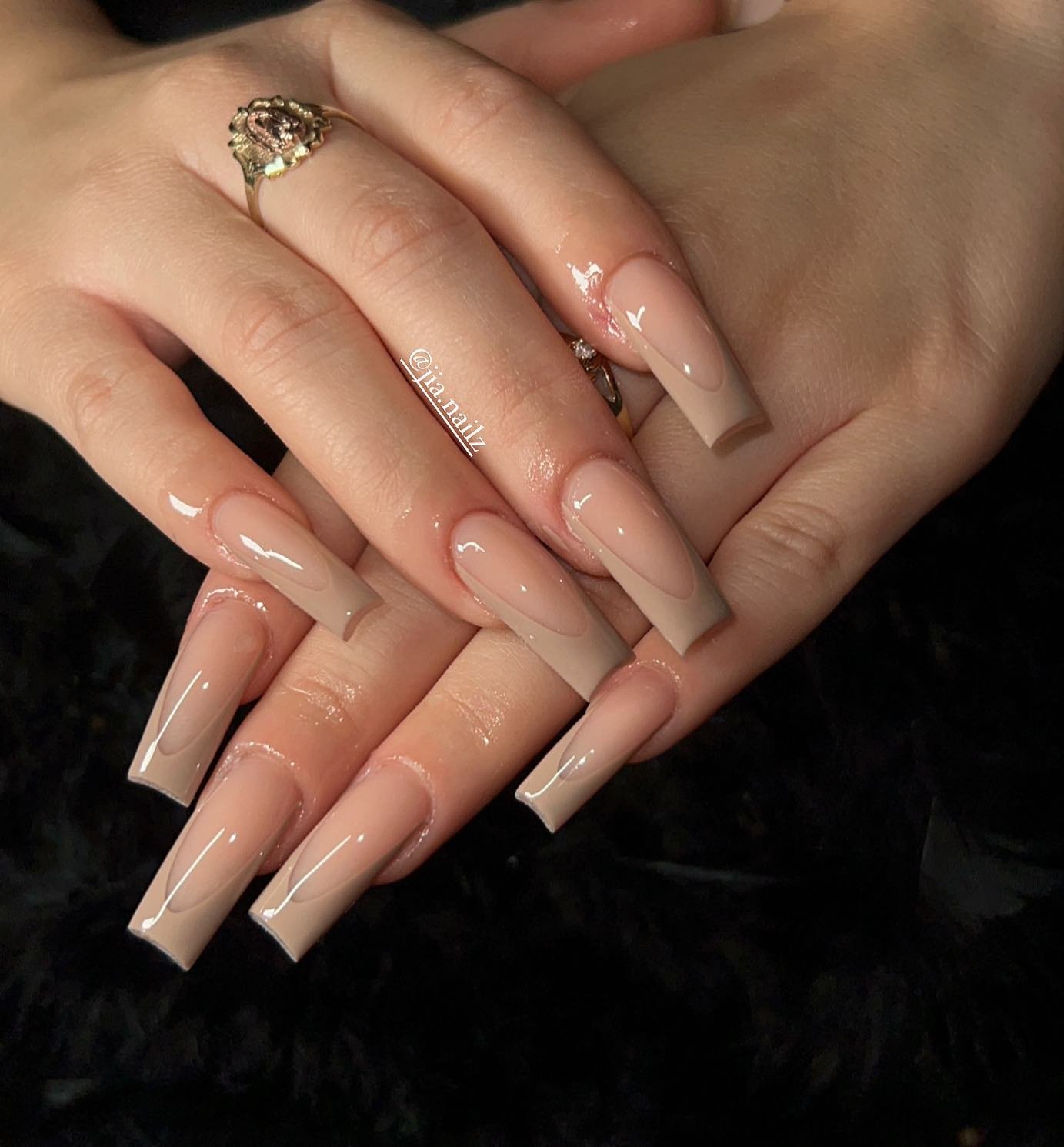 10 - Picture of Nude Baddie Nails