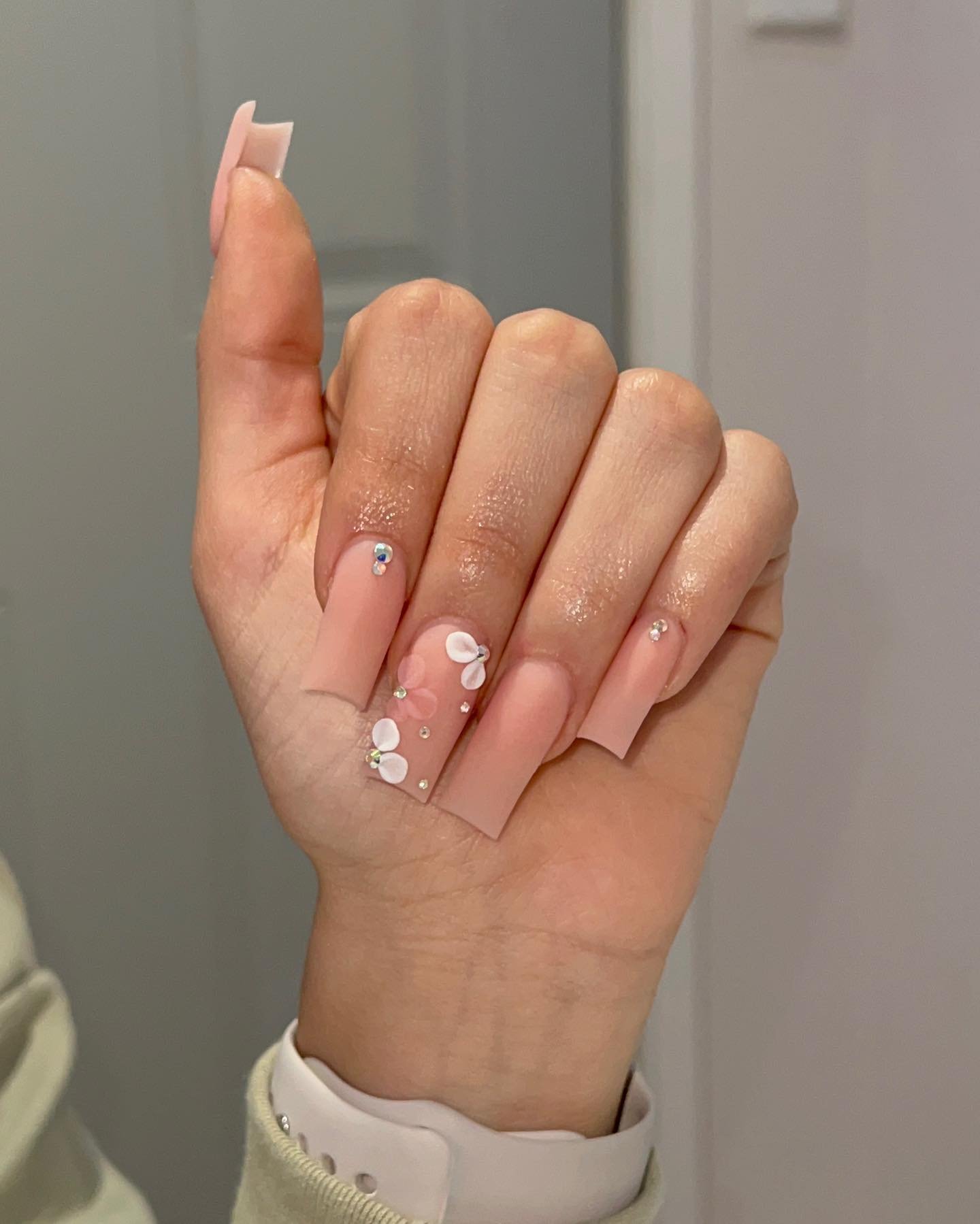 20 - Picture of Nude Baddie Nails