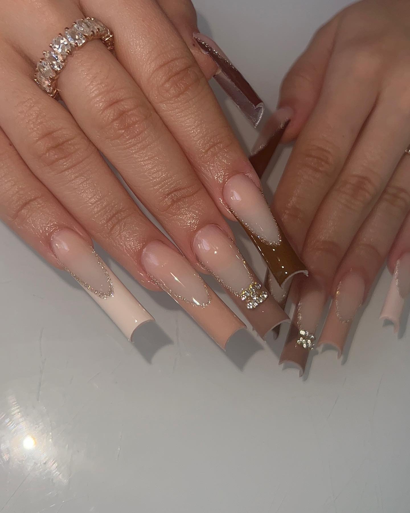 22 - Picture of Nude Baddie Nails