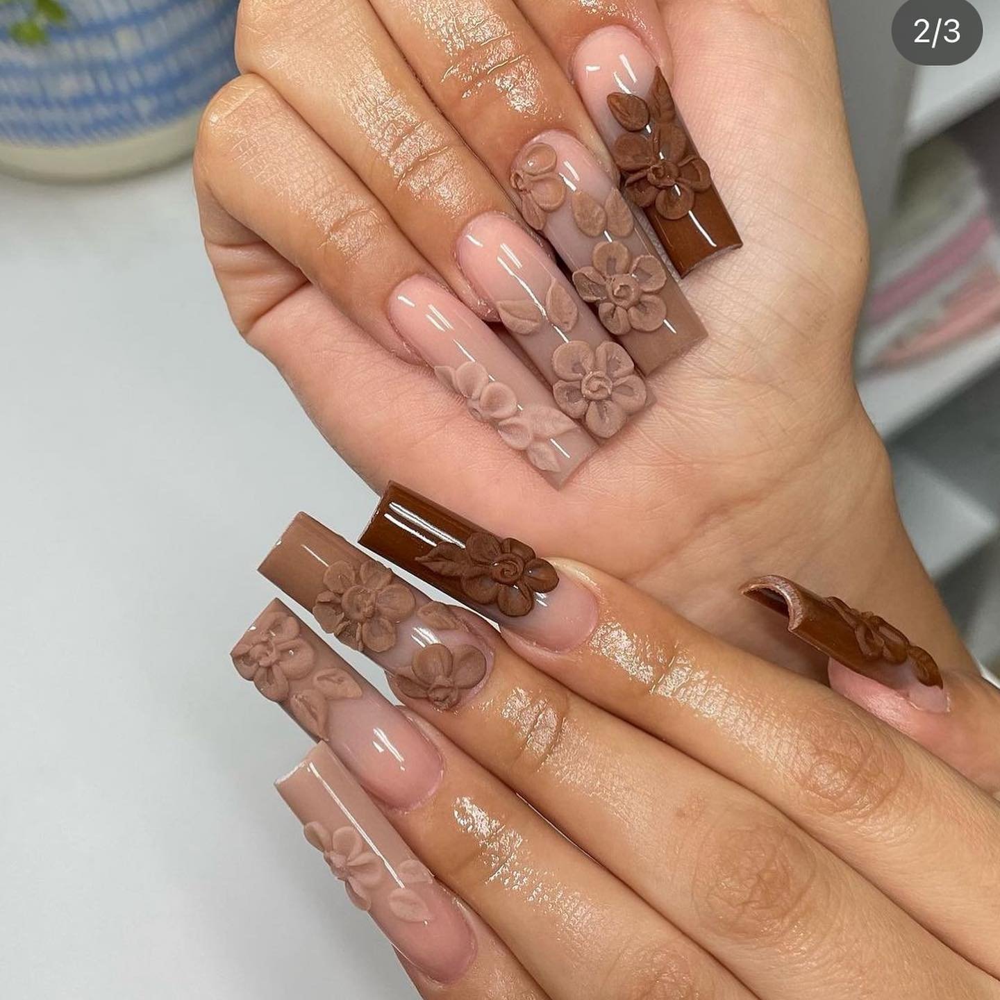 25 - Picture of Nude Baddie Nails