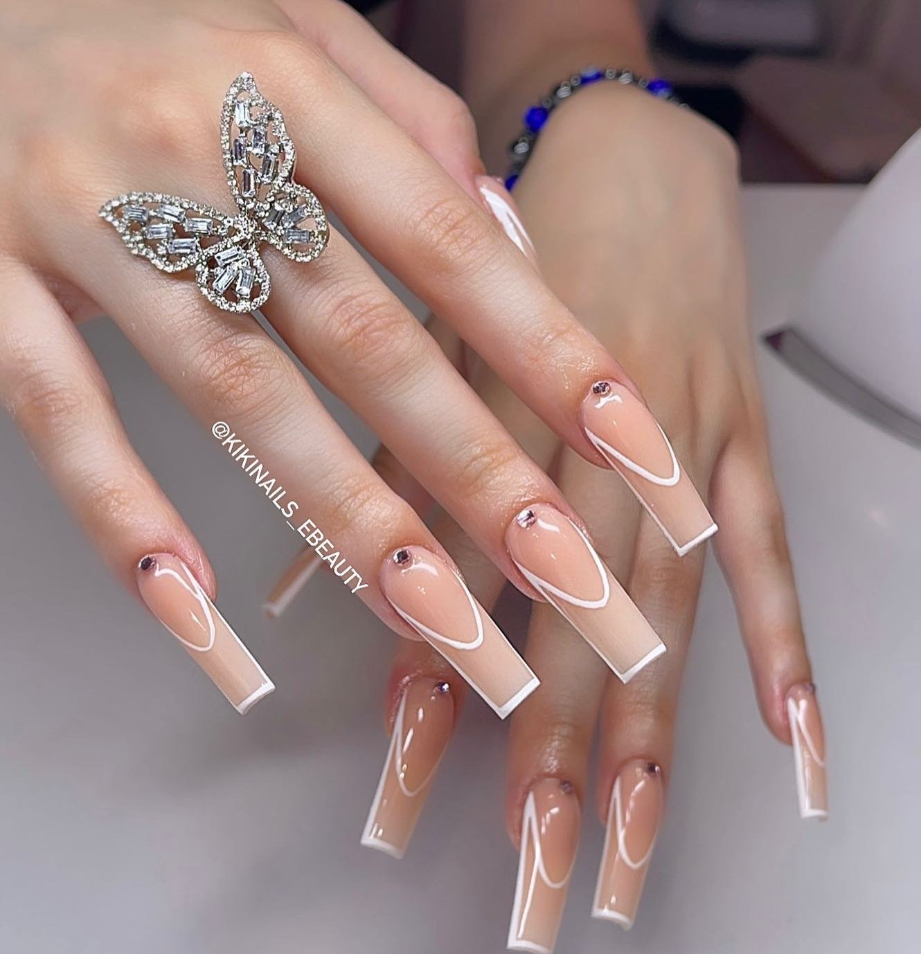 26 - Picture of Nude Baddie Nails