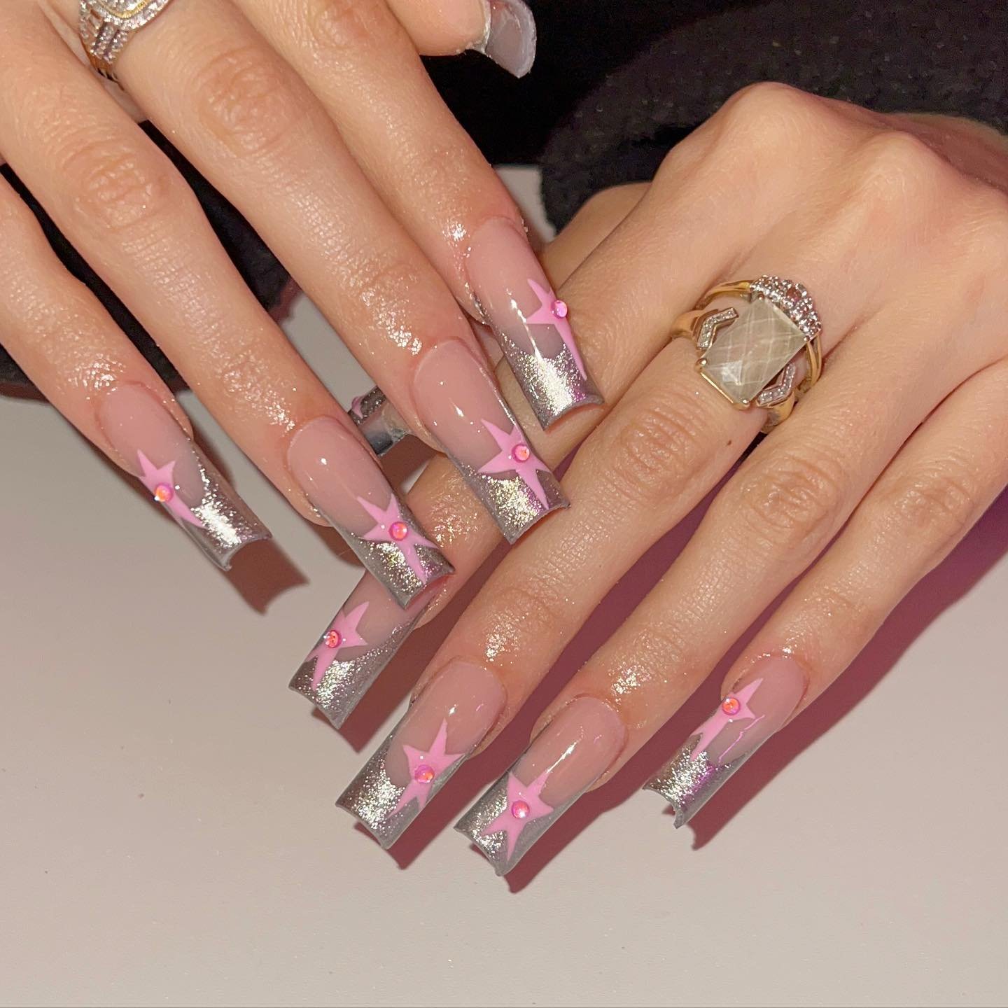27 - Picture of Nude Baddie Nails