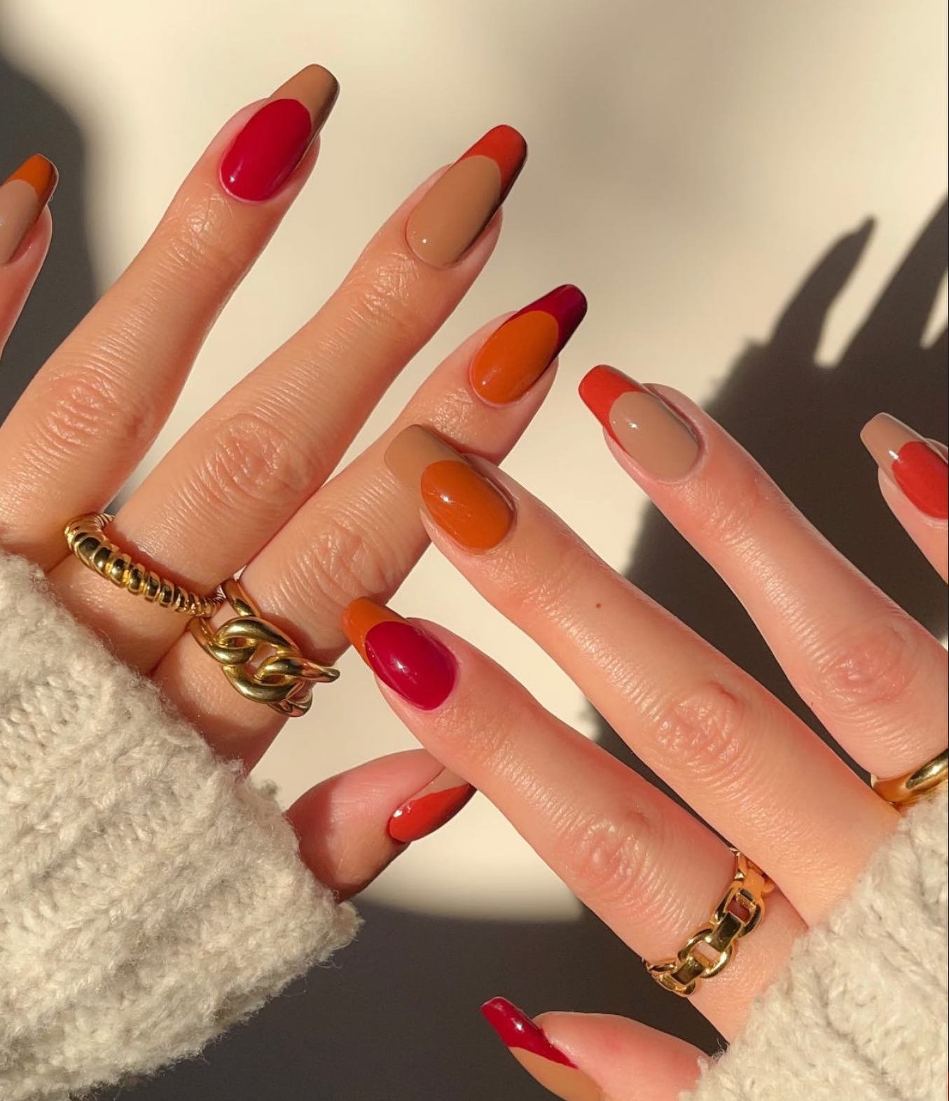 10 - Picture of Thanksgiving Nails
