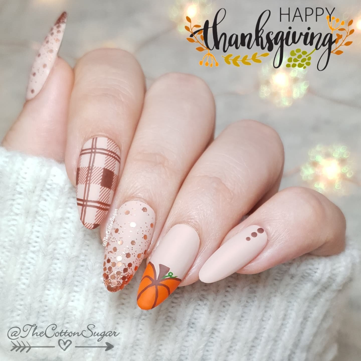 4 - Picture of Thanksgiving Nails