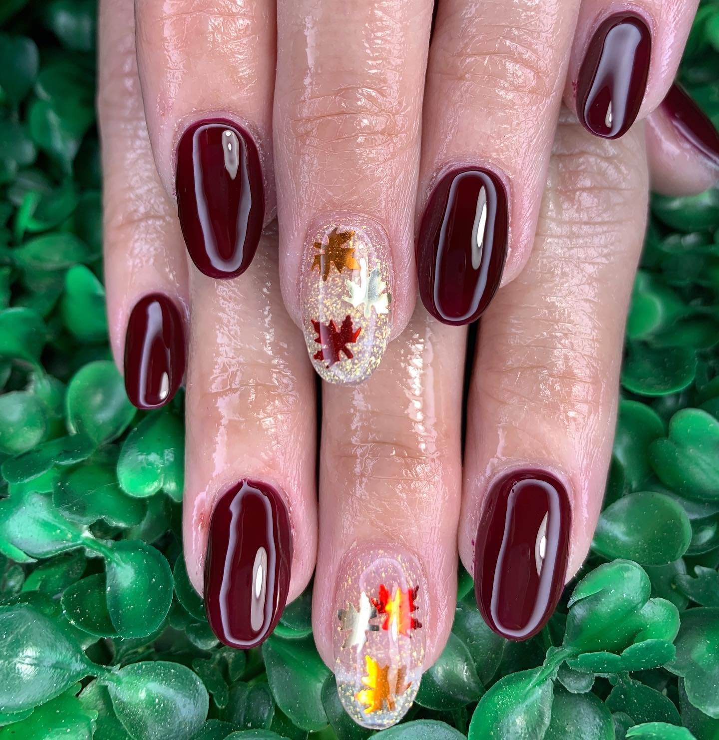 5 - Picture of Thanksgiving Nails