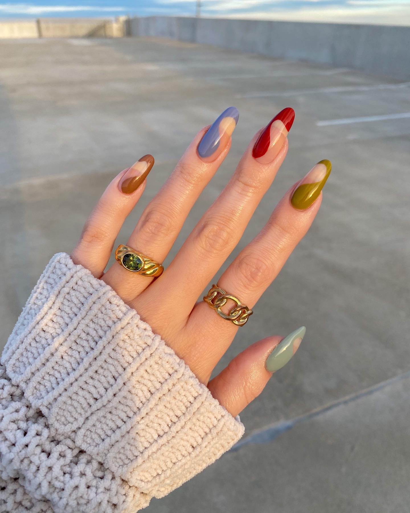 6 - Picture of Thanksgiving Nails