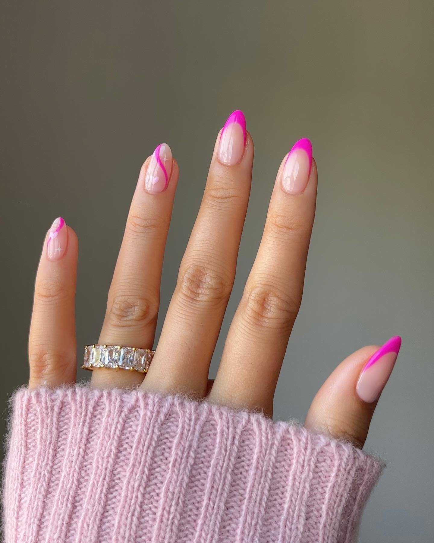 27 - Picture of Almond Nails
