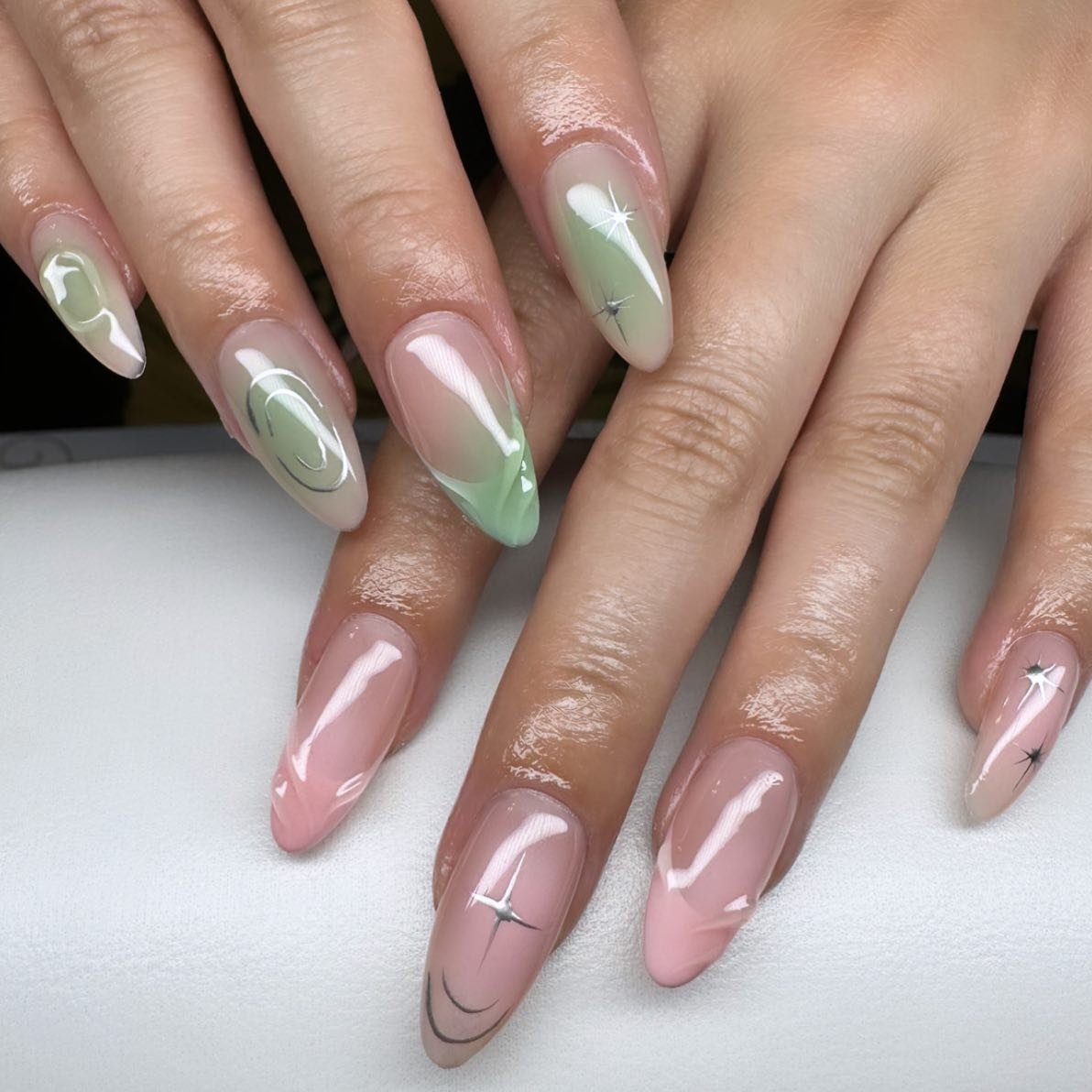 3 - Picture of Almond Nails