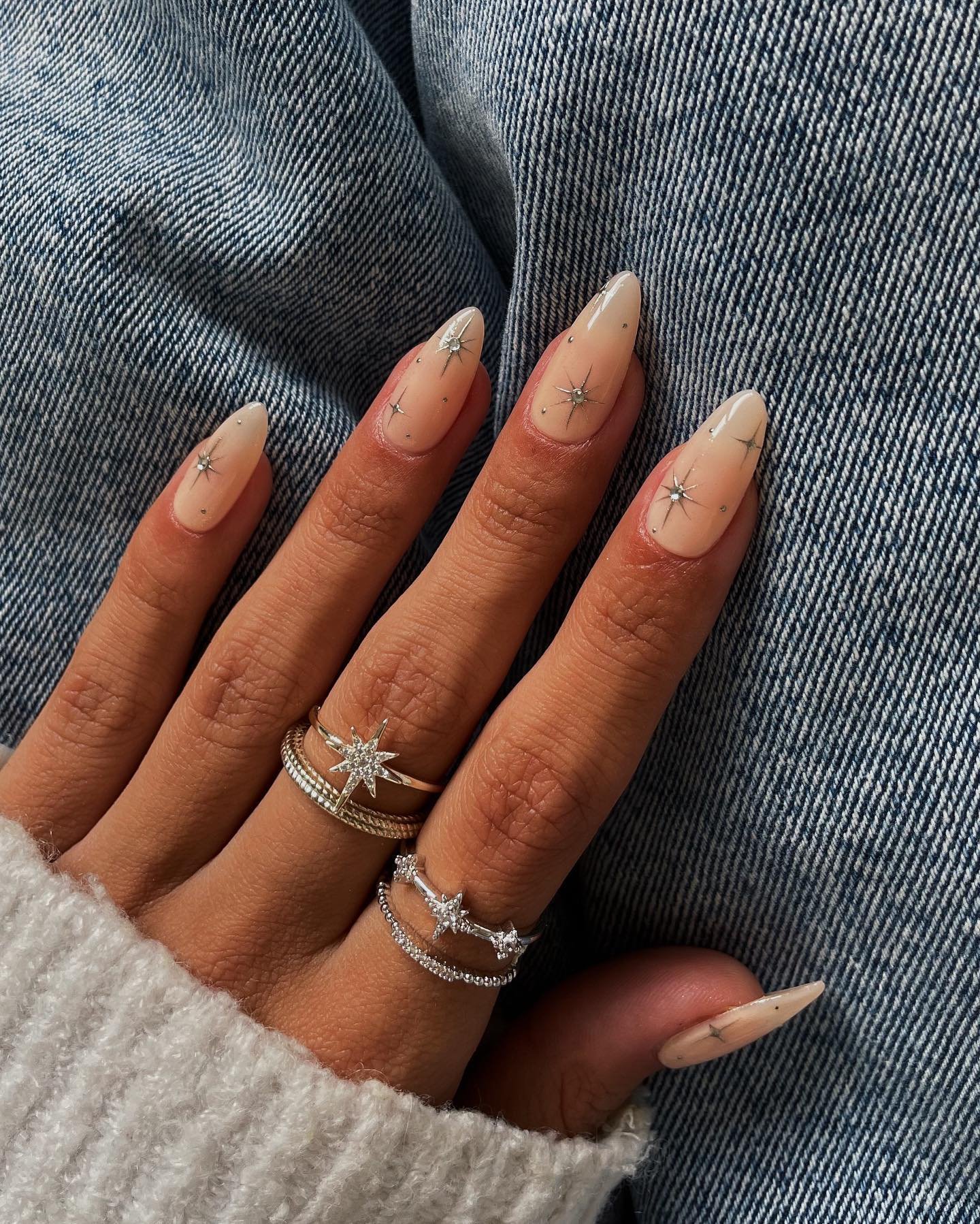 39 - Picture of Almond Nails