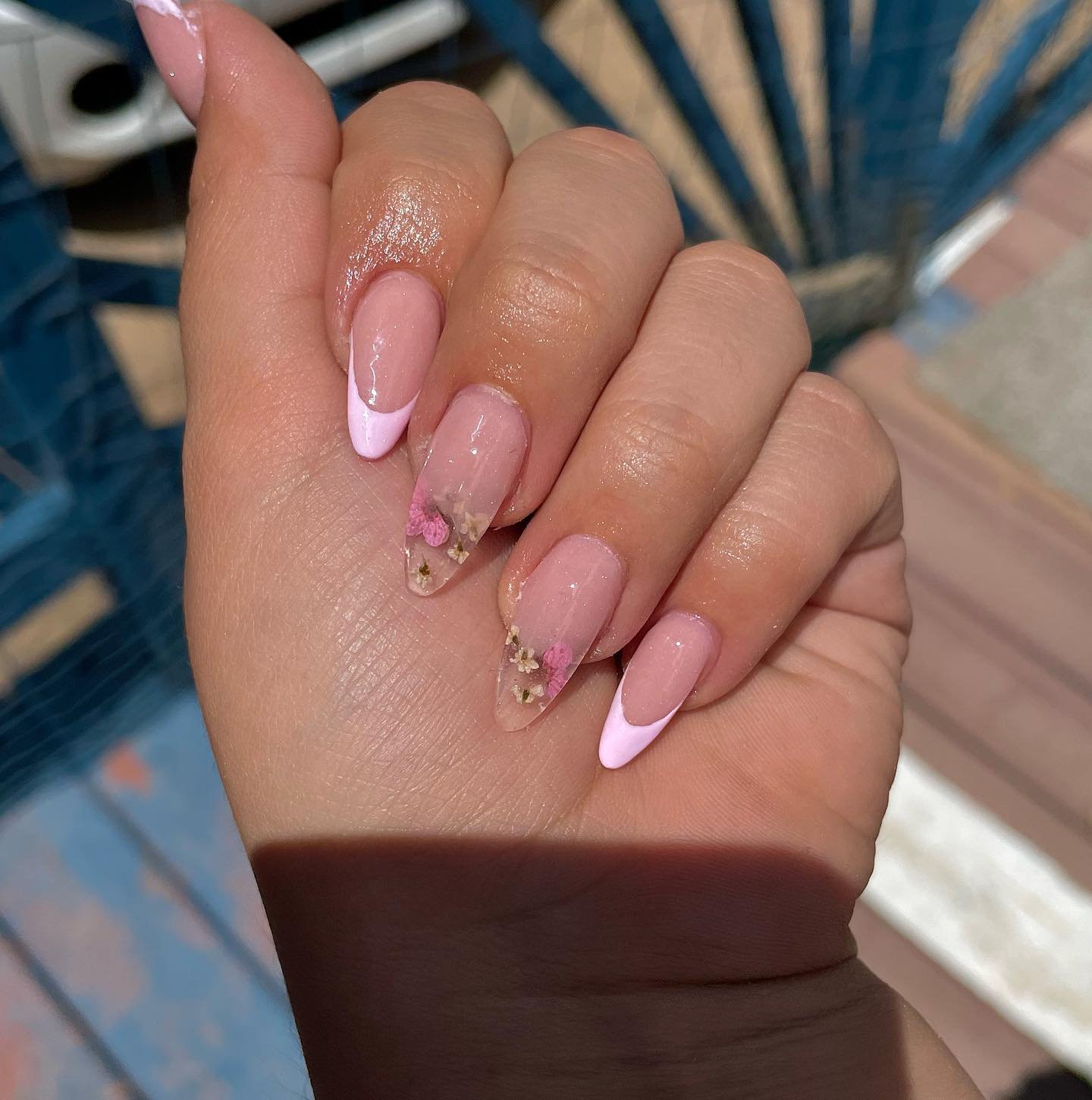 41 - Picture of Almond Nails