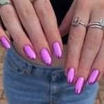 pink chrome nails 6