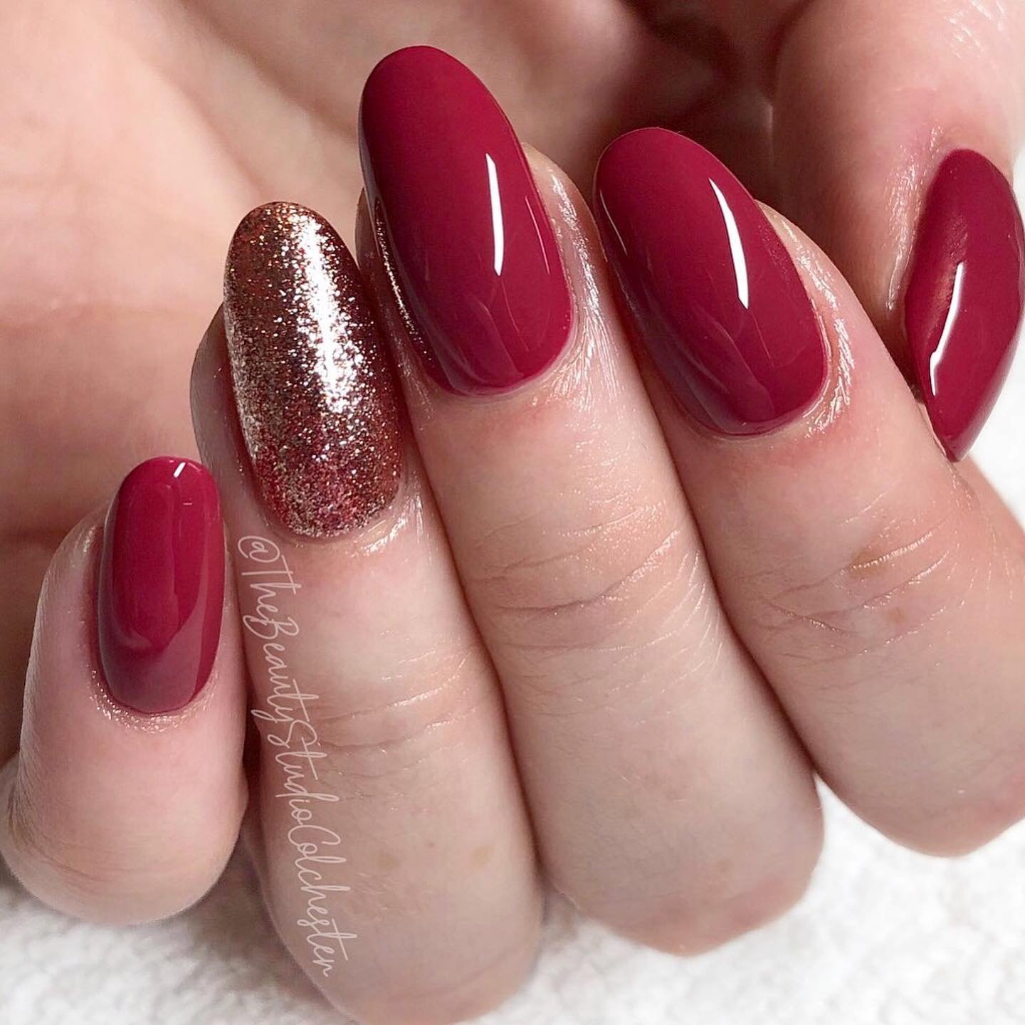 18 - Picture of Red Wine Nails