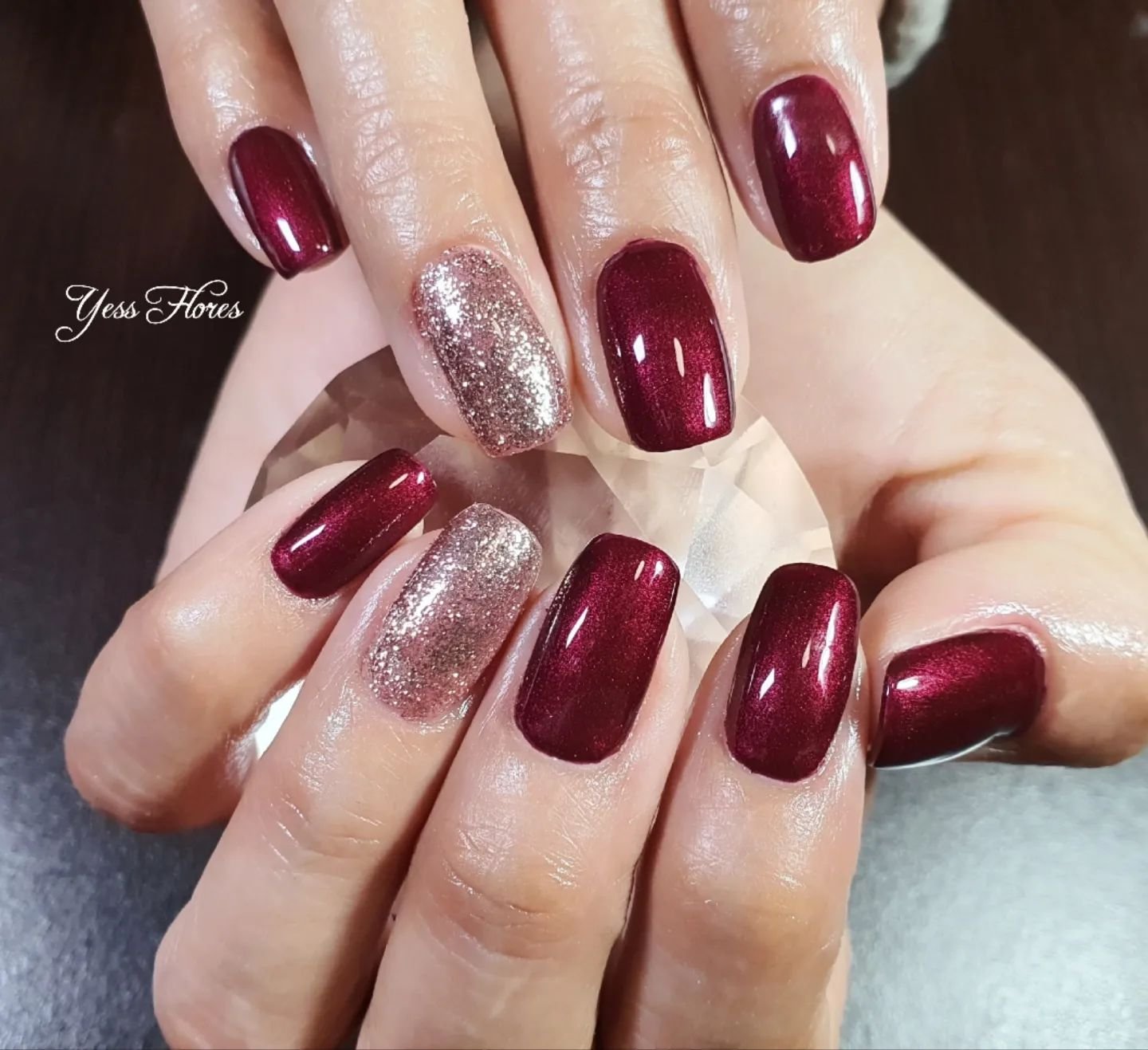22 - Picture of Red Wine Nails