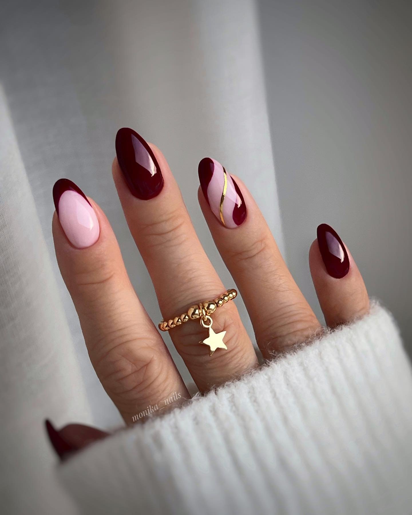 29 - Picture of Red Wine Nails