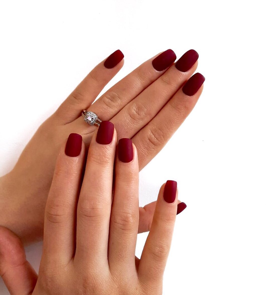 8 - Picture of Red Wine Nails
