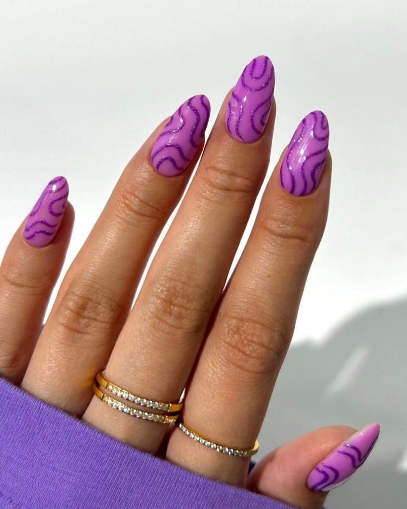 purple halloween nails 10 1