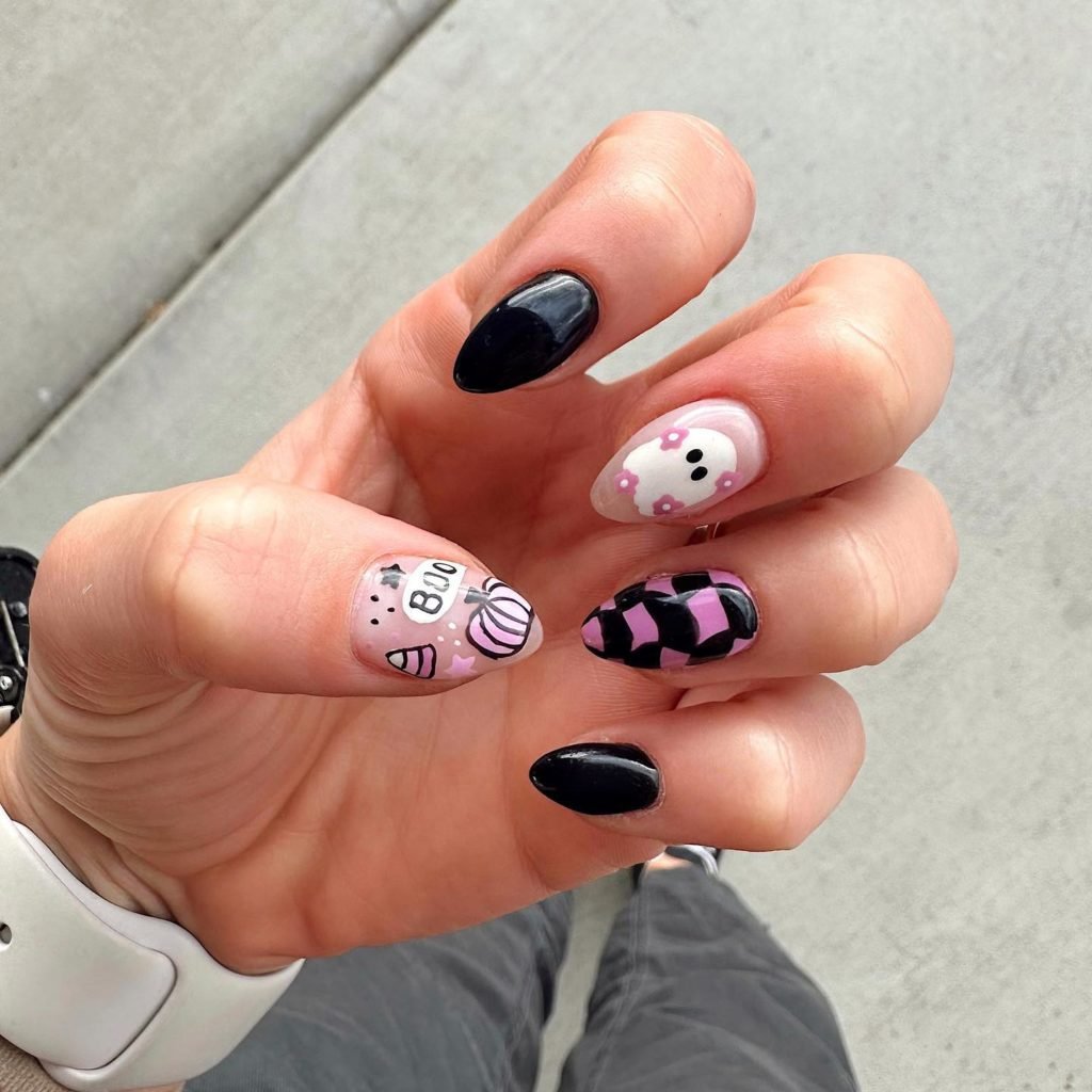 purple halloween nails 22 1