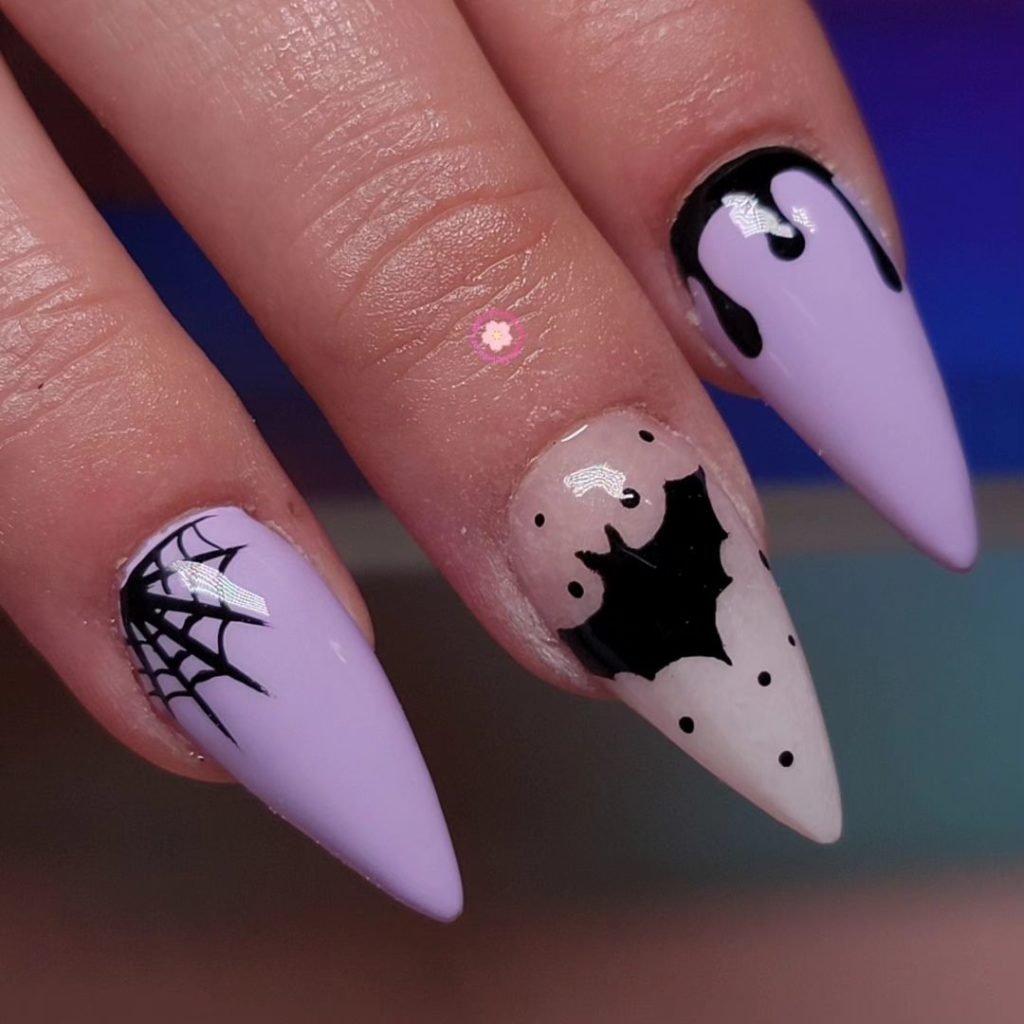 purple halloween nails 32