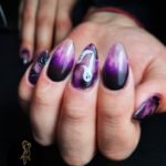 purple halloween nails 5