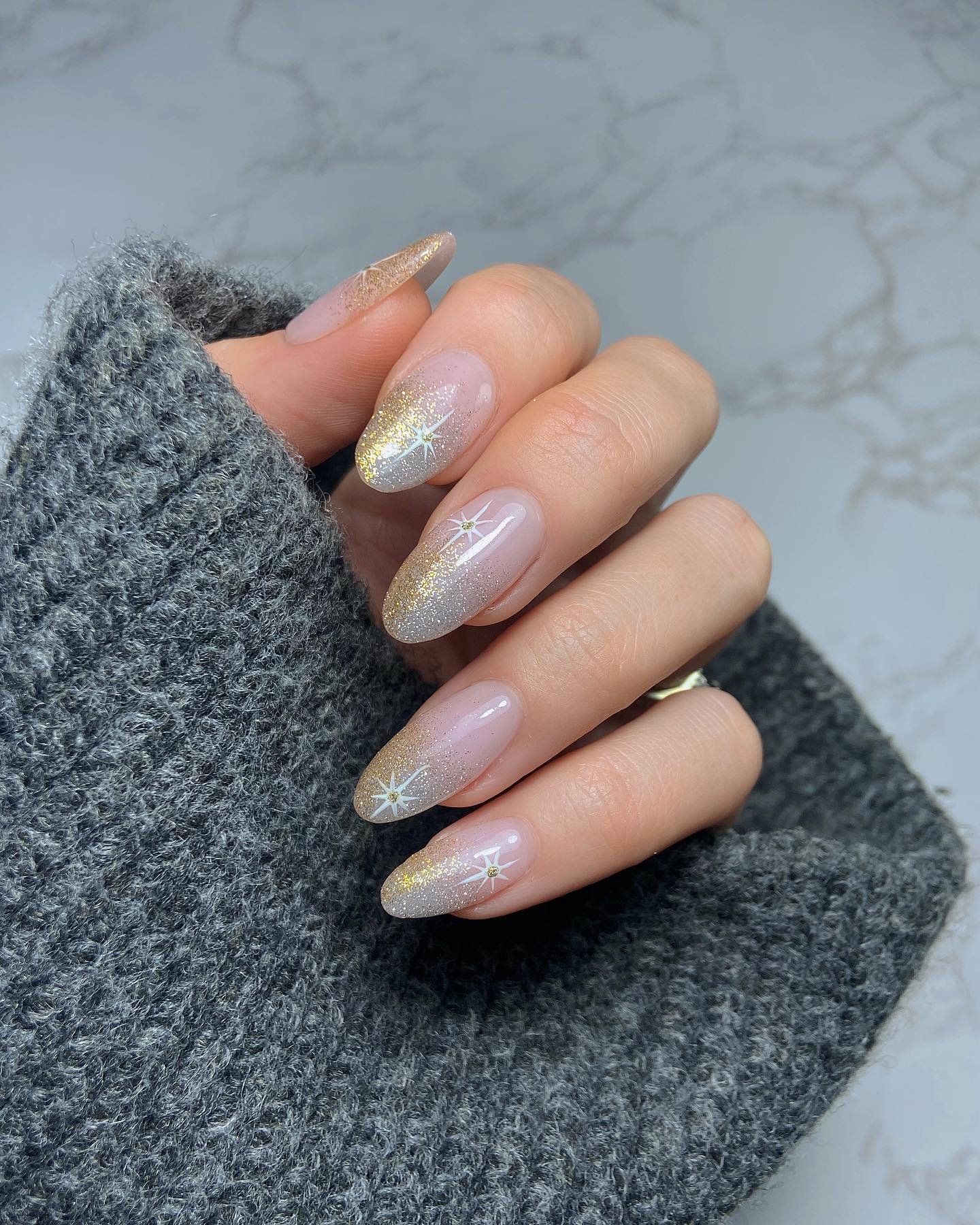11 - Picture of New Years Nails