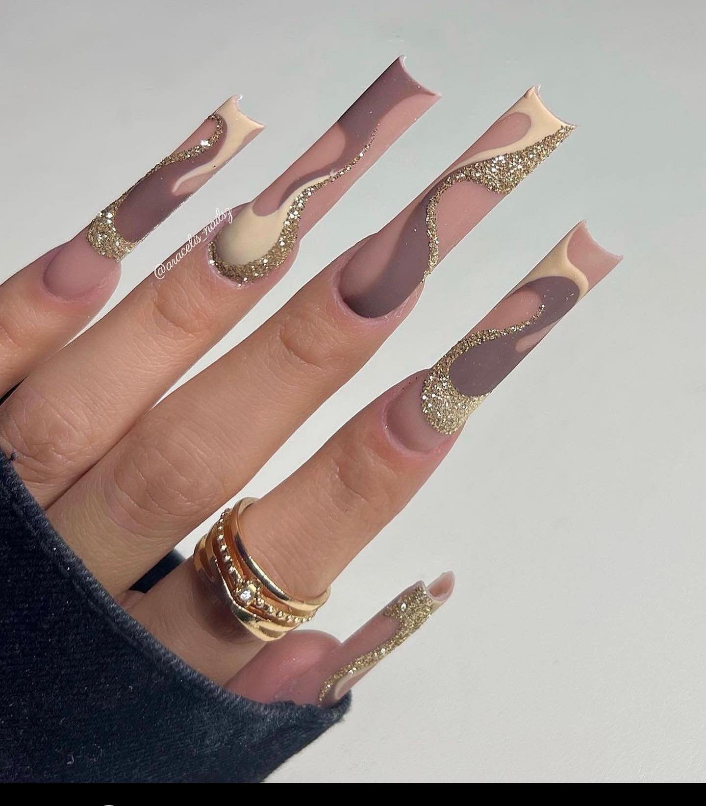 12 - Picture of New Years Nails