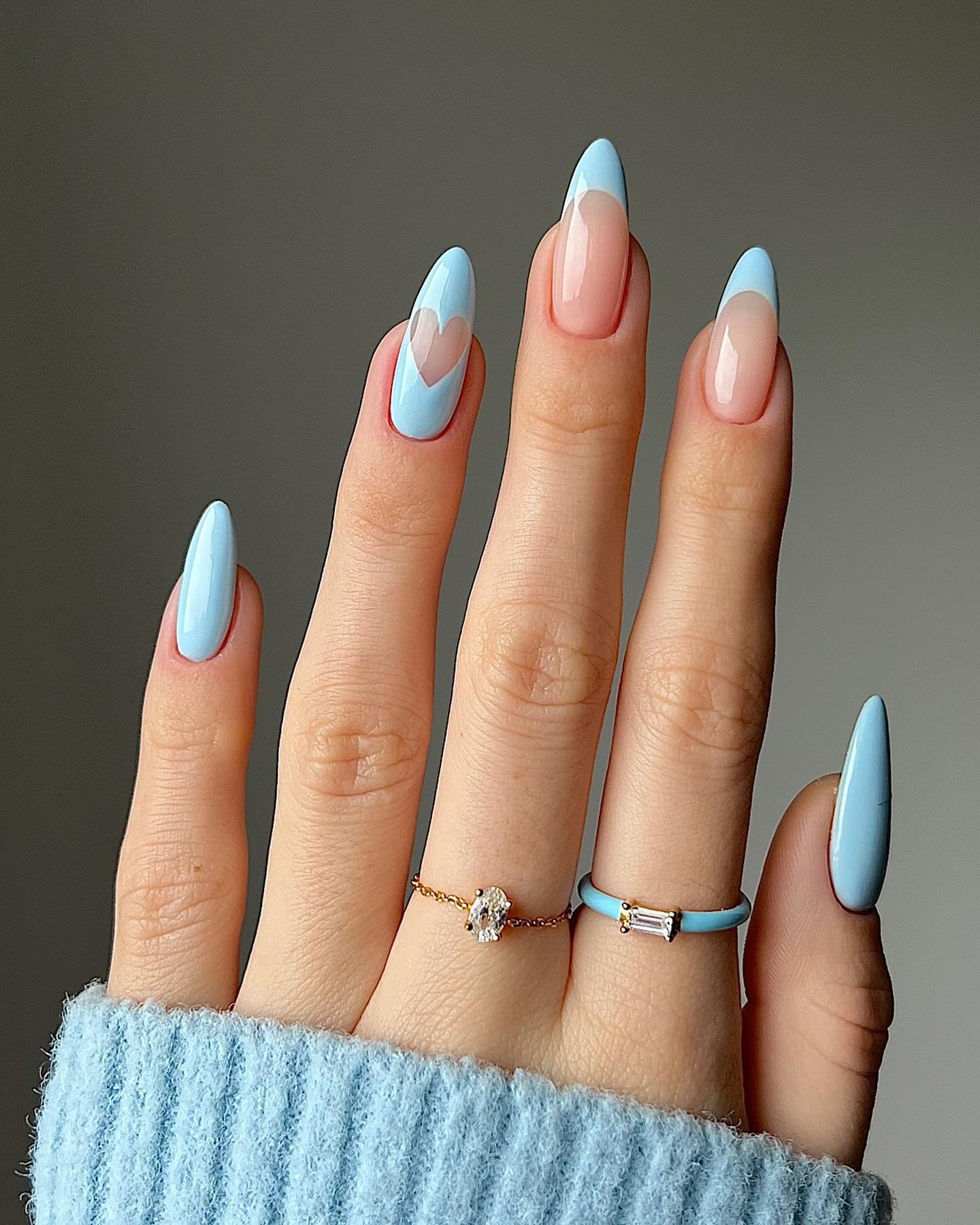 3 - Picture of Blue Nails