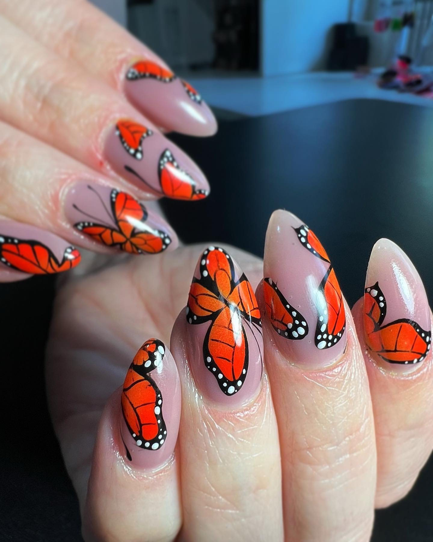 14 - Picture of Butterfly Nails