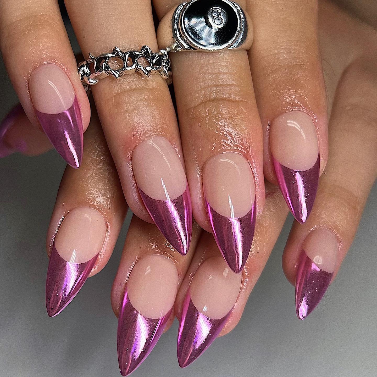 2 - Picture of Chrome Nails