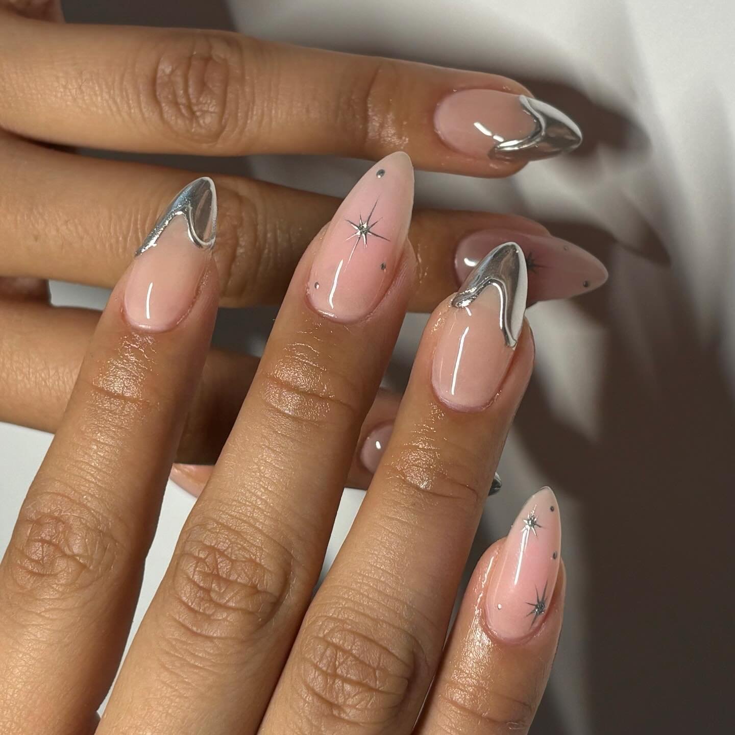 27 - Picture of Chrome Nails