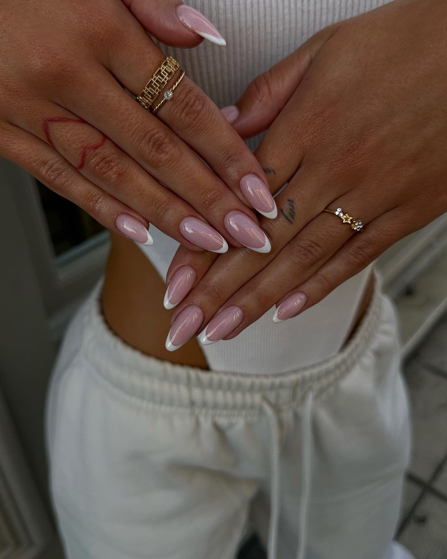 32 - Picture of French Tip Nails